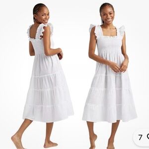 HILL HOUSE The Ellie Nap Dress -  White Swiss Dot / S. NWT!!!!!